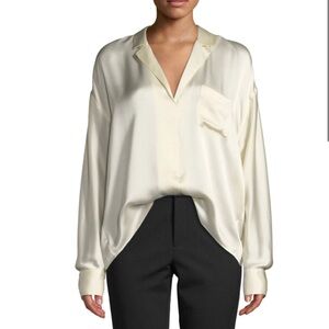 Vince Cream Silk Blouse